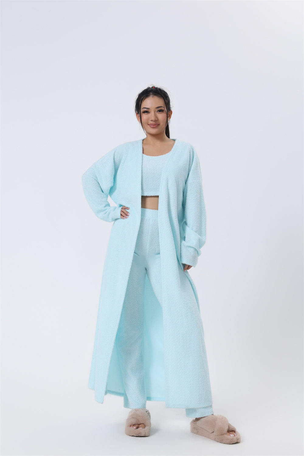 Cozy Winter Woman Pajama Set 3 Piece