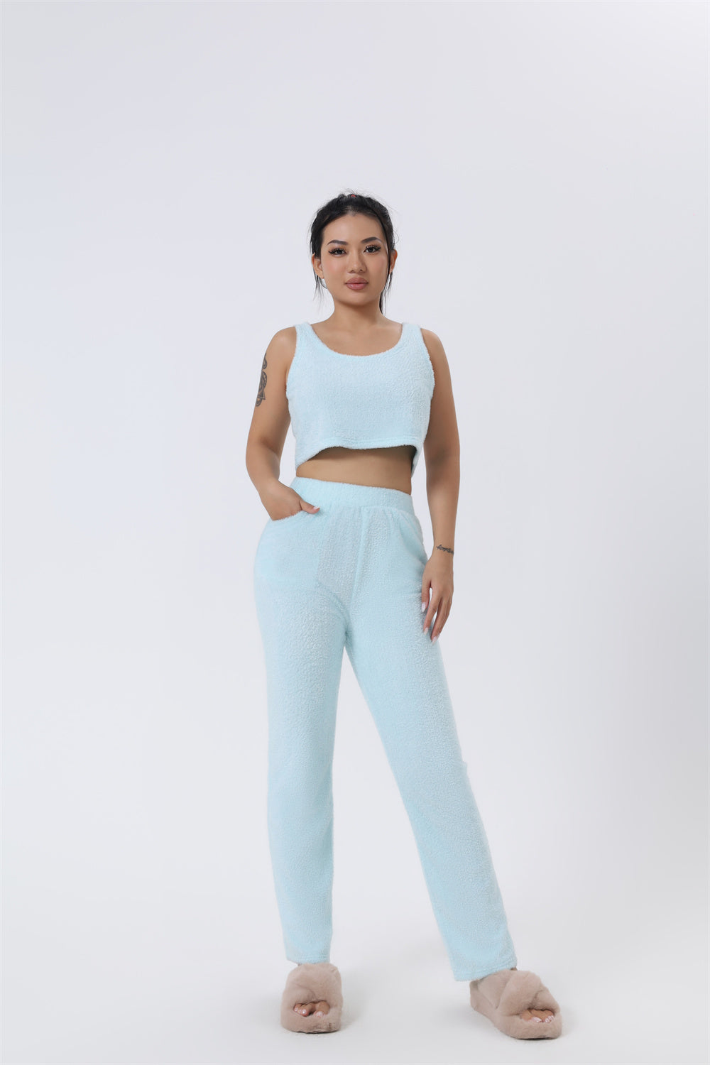 Cozy Winter Woman Pajama Set 3 Piece