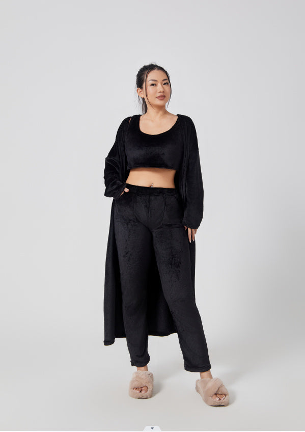 Cozy Winter Woman Pajama Set 3 Piece