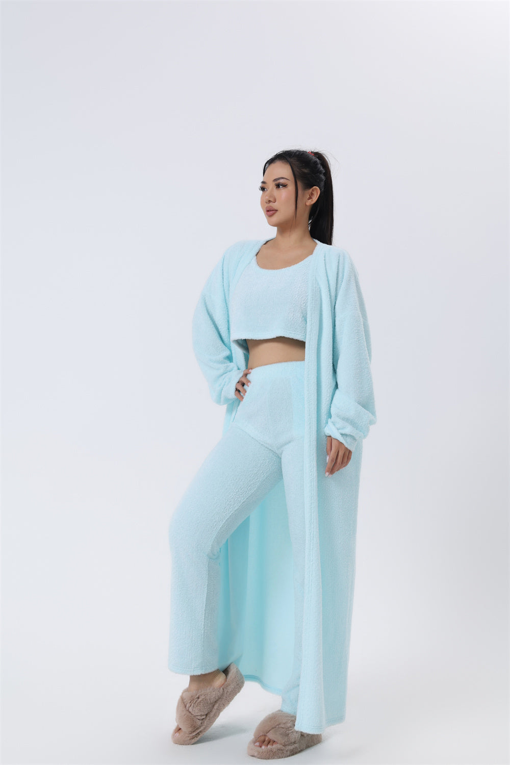 Cozy Winter Woman Pajama Set 3 Piece