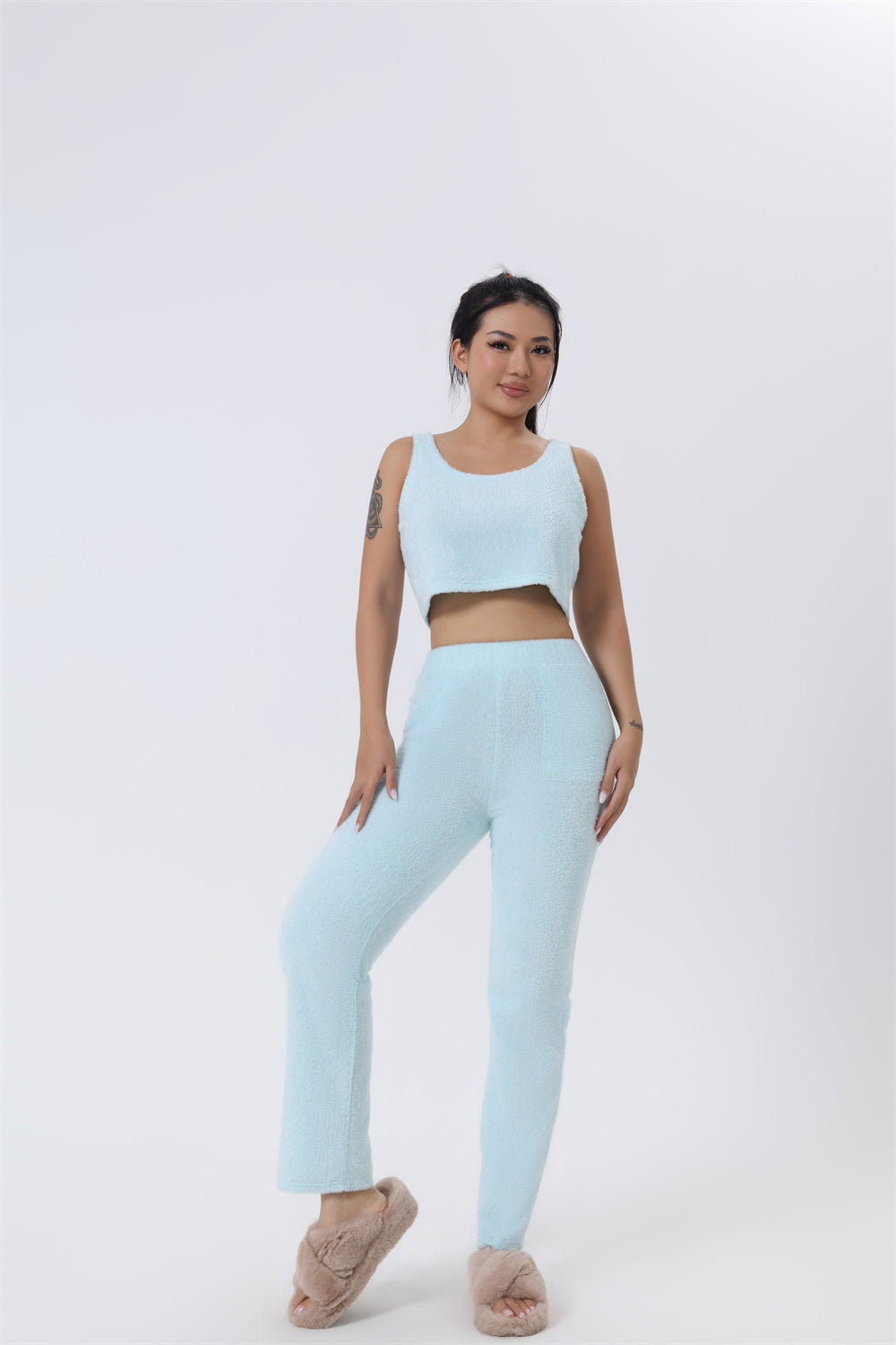 Cozy Winter Woman Pajama Set 3 Piece