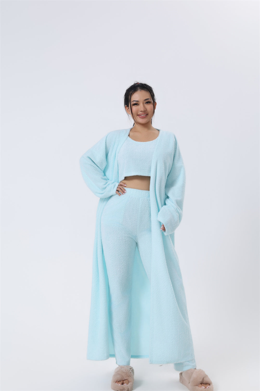 Cozy Winter Woman Pajama Set 3 Piece