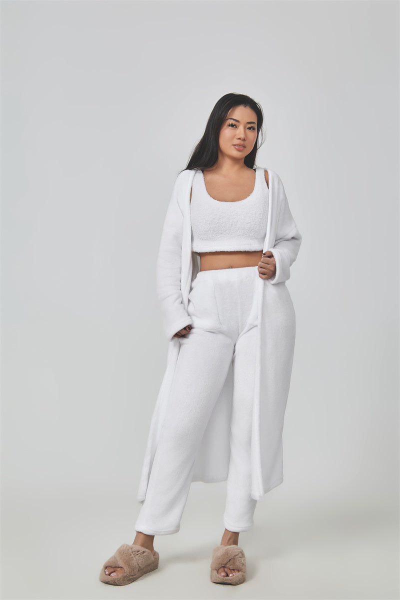 Cozy Winter Woman Pajama Set 3 Piece